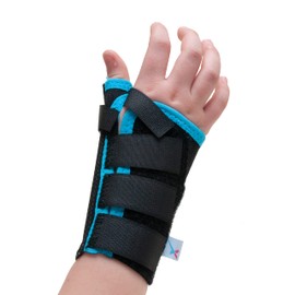 Express Orthopaedic® - Medically Approved Kids Elastic Wrist & Thumb Brace/Support, Fractures/Sprains/Strains & Ligament Damage, Joint Pain - Supplied to UK Hospitals (M Left (Wrist Circ. 14.5cm))
