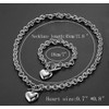 MYNENEY 14K Gold Initial Chain Bracelet for Women Stainless Steel