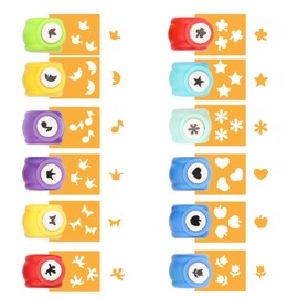 Paper Punchers Hole Punch 1 Inch - Shape Punches for Kids Paper Crafts, Card Making, Scrapbooking - 3 Shapes Including Circle, Star, Heart Crafts Paper Punch