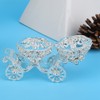 Rhinestone Decorated Pumpkin Carriage Jewelry Box Metal Crafts Gift Tabletop
