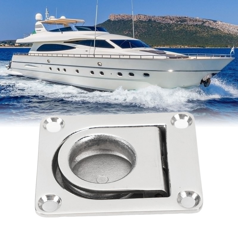 Hatch Pull Handle Stainless Steel 67mm X 56mm Flush Lifting