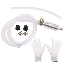 DADERXY Brake Bleeder Hose One Way Check Valve Tube Bleeding Tool Kit for Car Motorcyle Clutch with a Pair of Gloves