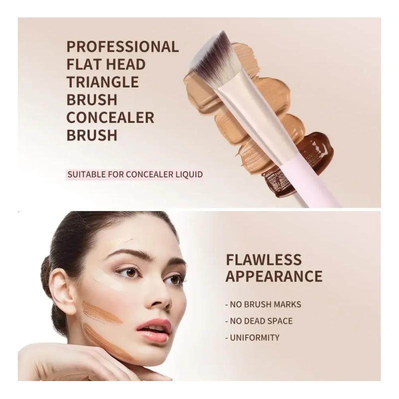Brochas de Maquillaje Profesional 14 Piezas kit,Con 1 Soporte Para