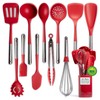 Larder & Vine 12-Piece Silicone Kitchen Cooking Utensils Set with