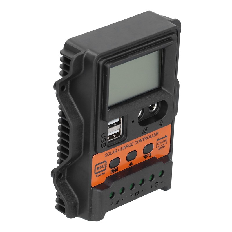 Solar Charge Controller LCD Display Double USB DC 12V‑24V Discharge