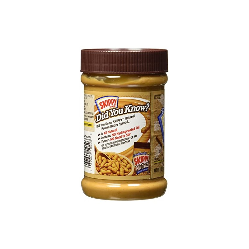 Skippy Super Chunk Natural Peanut Butter Spread, 15 oz. (2-Pack)