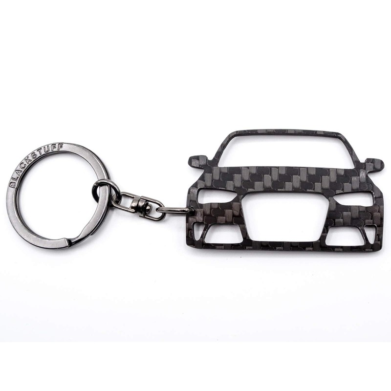 BlackStuff Carbon Fibre Keyring Compatible with A4 S4 RS4 B8