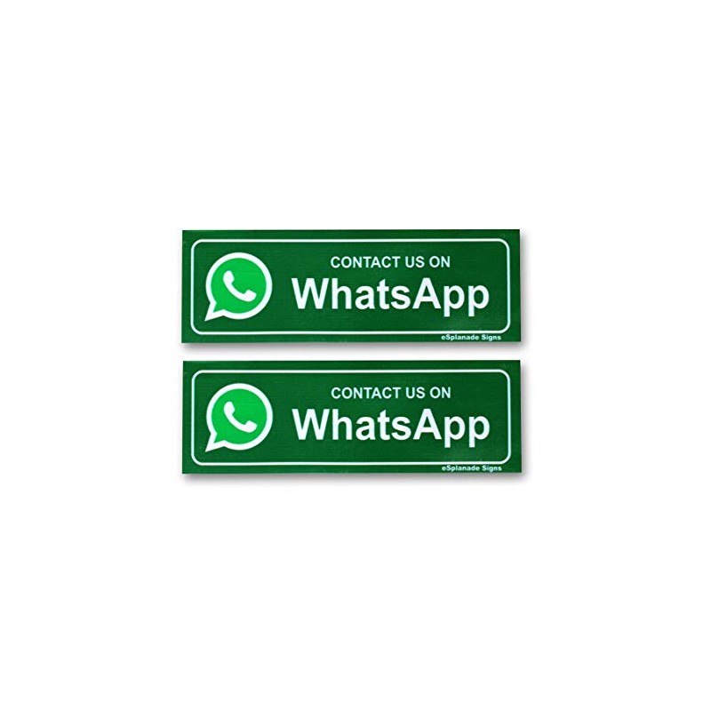 eSplanade Contact Us on Whatsapp Sign Decal – Easy to