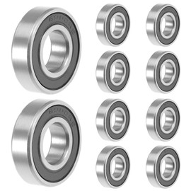 6900 2RS Ball Bearings 10 mm x 22 mm x 6 mm, Pack of 10, Double Protected Deep Groove Ball Bearings for DIY, Lathes, Motors, 3D Printers, Milling Machines, Various Mechanical Devices, etc.