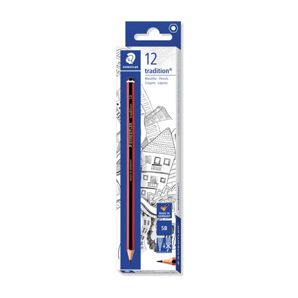 Staedtler 110-5B Tradition Pencils Box Of 12 5B Degree