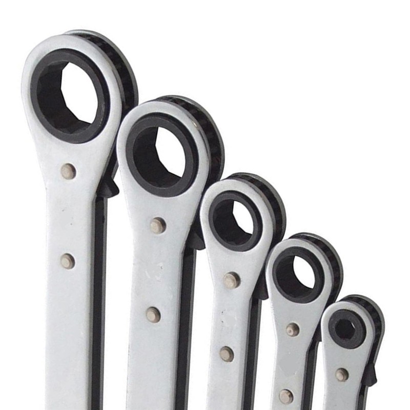 Dapetz ® Ring Spanner Wrench AF/Imperial/SAE Imperial Reversible Ratchet 5