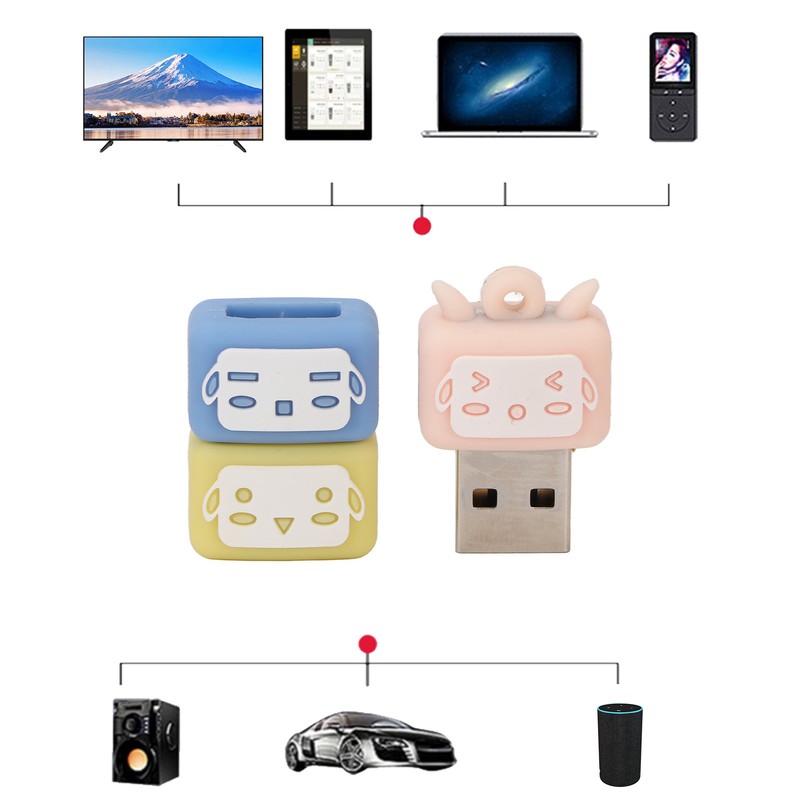 Cartoon USB Flash Drive USB2.0 Interface Plug and Play High