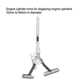 Honing Tool, 3 Arm Motor Cylinder Hon Device, Adjustable Deglazer, Adjustable Diameter 32 mm - 90 mm