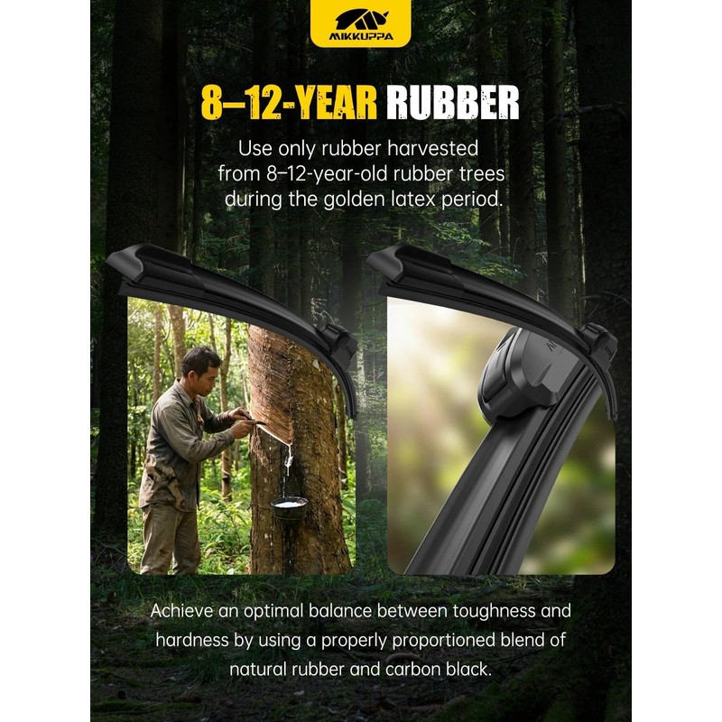 22" and 22" Windshield Wiper Blades, All-Seasons J&U Hook Premium