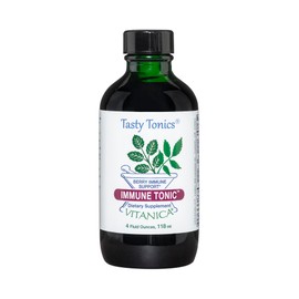 Vitanica Immune Tonic, Black Elderberry Syrup, Immune Support, 4 Ounce