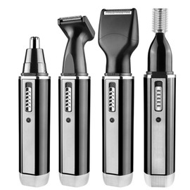 4 in 1 Electric Nose Hair Trimmer Multifunctional Rechargeable Nose Hair Clipper Black