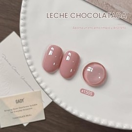 GAOY- Esmalte de uñas en gel marrón nude, 16 ml, esmalte en gel natural para manicura casera DIY, protección UV