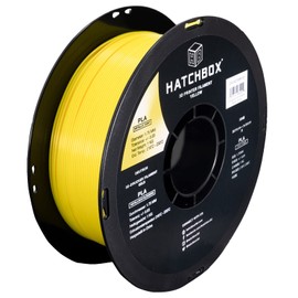 HATCHBOX Metallic Finish PLA 3D Printer Filament, Dimensional Accuracy +/- 0.03 mm, 1 kg Spool, 1.75 mm, Yellow