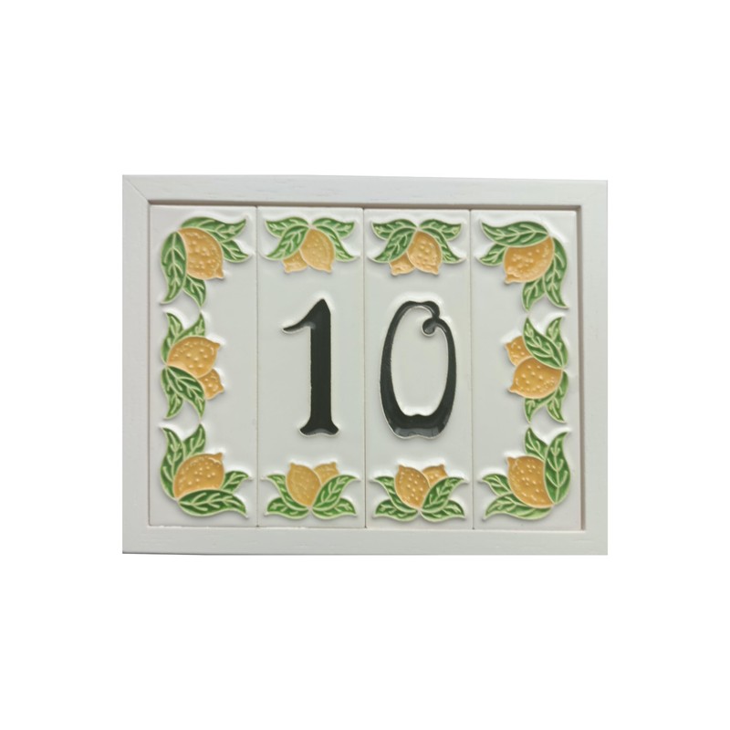 Italian Hand Painted Lemon Ceramic Tiles with the Option of