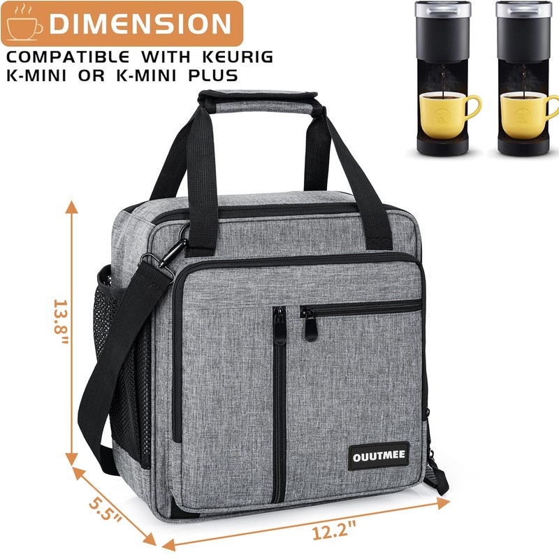 OUUTMEE Coffee Maker Carrying Bag Compatible with Keurig K-Mini or