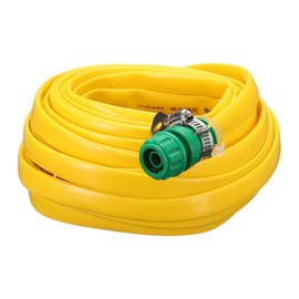 HARFINGTON Garden Hose 49ft Durable TPE Anti-Kink Water Hose Non-Expanding Flexible Yard Hose with Universal Water Connector Fittings for Outdoor Watering Cleaning House Car Wash, Yellow