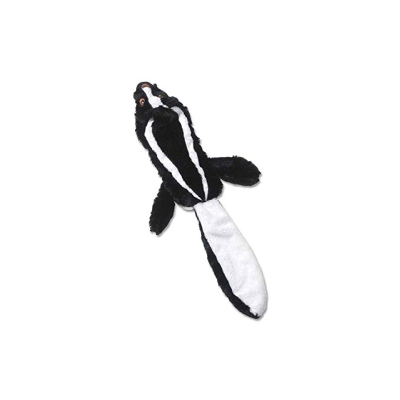 PetRageous 91530 RoadRageous Skunk Plush Squeaker Dog Toy 22-Inch Long