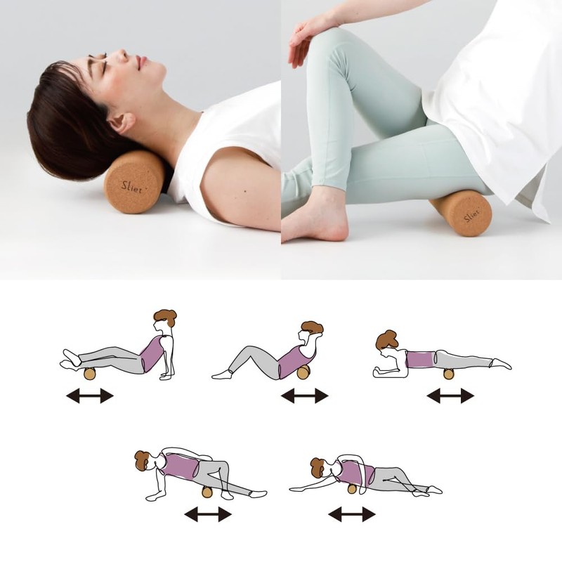 Alphax Foam Roller, Myofascial Roller, Cork Sliet Roller