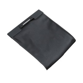 Ipetboom Bolsa de Basura y Almacenamiento Práctico para Coche de Cuero Negro, Diseño Plegable y Apertura Fácil, Adecuado para Uso en Automóvil