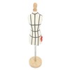 Miniature Dress Form with Stand Wood Base Sewing Mannequin Body