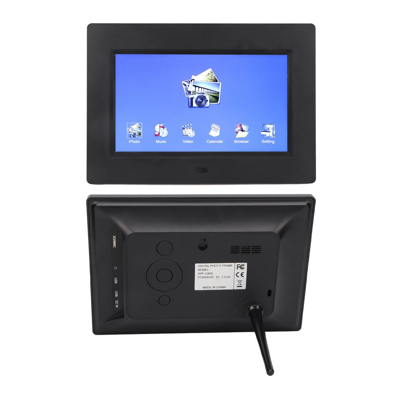 7 Inch Digital Picture Frame HD 800x480 Multifunction Electronic Photo