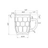 Dimple Stein Beer Mug - 20 OZ (4 Pack)
