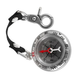 CORHAD 1pcs Vintage Compass Keyring Portable Pocket Compass Dial Keychain Clip for Outdoor Activities