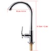 G1/2in Male Thread Zinc Alloy Kitchen Basin Sink Water Faucet