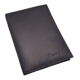 New RFID Blocking 100% Real Leather Passport Travel Wallet Cover Holder Organiser Gift Boxed (Purple)