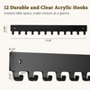 milylove Acrylic Necklace Holder 2 Pack Wall Mounted Necklace Organizer
