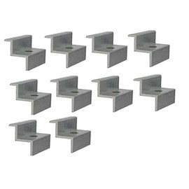 Bemacom 10 x end clamps for module height, frame height 30 mm, made of aluminium for mounting and mounting solar systems and photovoltail modules
