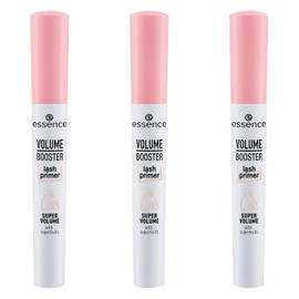 essence Volume Booster lash primer, mascara, mascara, white, volume-enhancing, priming, with oils, vegan, complies with our Clean Beauty Standard, without alcohol, pack of 3 (3 x 7 ml)