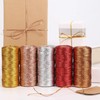 100M Metallic Twine String,1.5MM Champagne Gold String Twine,Tinsel Thread Cord,Non-Elastic