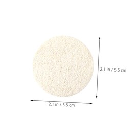 Healvian 15pcs 丝瓜卸妆巾 Face Scrub Face Loofah Scrub Pad Face Exfoliating Brush Face Exfoliating Loofah Pads Scrubber Facial Loofah Exfoliating Pads for Face Body Scrubber Beige Natural Loofah