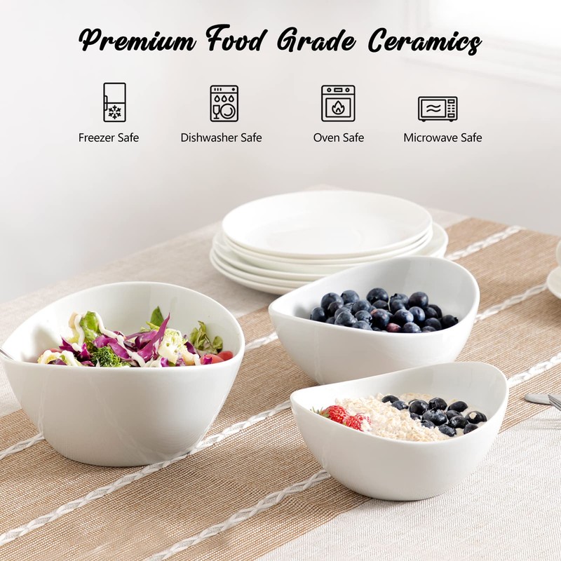 HBlife 3 Tier Serving Stand Oval Serving Bowl with Metal