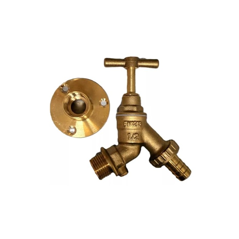 TC Outside Garden Hose Union Check Valve Bib Tap 1/2"