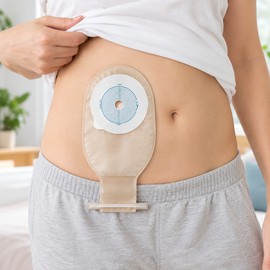 10 Pcs One-Piece Drainable Colostomy Bag for Ostomy Care – Cut-to-Fit 20–65 mm Opening with Clip Closure for Adults