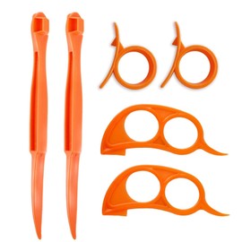 Orange Citrus Peelers, Cosmer Set of 15 Plastic Easy Slicer Cutter Peeler Remover Opener Kitchen Accessories Knife Cooking Tool Kitchen Gadgets (Set B)