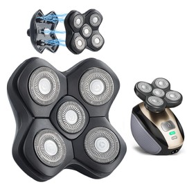 WAHFOX Magnetic 5 Heads Shaver Replacement Heads Compatible with Bird Freedom Shaver