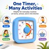 60-Minute Visual Timer for Kids & Kitchen – Silent Countdown