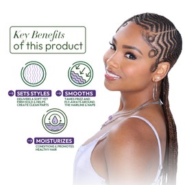 ORS Olive Oil Braidzone Edge & Braiding Gel with Lavender, Acai & Biotin for Hair & Scalp 8 oz