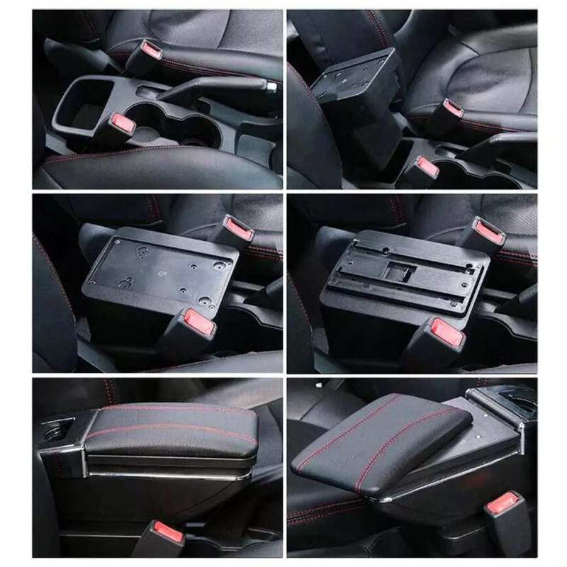 XUKEY Central Console Armrest Storage Compartment For Honda Fit Jazz