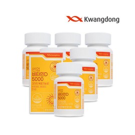 [Guangdong Household &amp; Health] Sunup Vitamin D 5000IU 60 tablets 6 boxes (12 months supply) / Bone Health Chewable B / [광동생활건강] 썬업 비타민D 5000IU 60정 6박스 (12개월분) / 뼈건강 츄어블 비