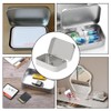 2 PCS storage iron box with Lid,metal rectangular storage container,