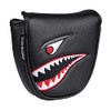 Hacbop 1Pc PU Leather with Shark Embroidery Magnet Golf Mallet